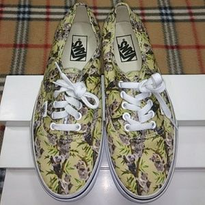 Vans Grey and Yellow Koala Print